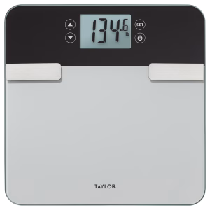 Báscula digital de vidrio con 8 perfiles de usuario, capacidad de 440 Lb -Taylor