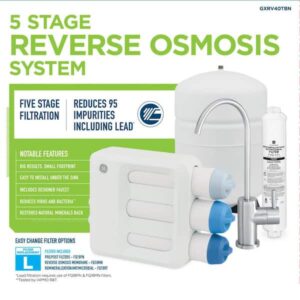 Alternative view of Sistema de filtración de agua por ósmosis de 5 etapas -GE