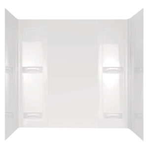 Revestimiento adhesivo para baño de cinco piezas, en blanco brillante -Delta