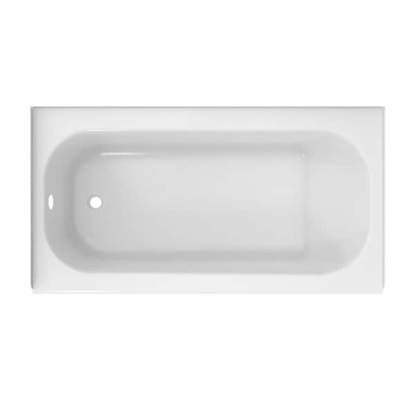 Bañera empotrable de 152 cm x 76 cm con desagüe a la izquierda, color blanco -Bootz - Imagen 7