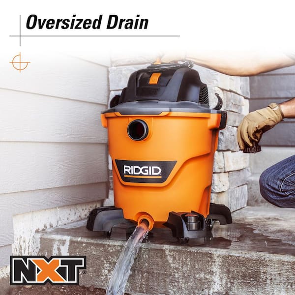 Aspiradora industrial de 12 galones, 5.0 HP de potencia máxima para uso en seco y húmedo -RIDGID - Imagen 7