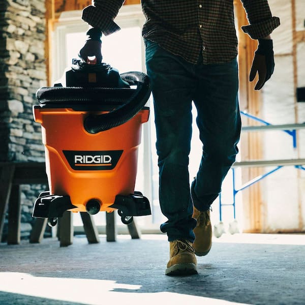 Aspiradora industrial de 12 galones, 5.0 HP de potencia máxima para uso en seco y húmedo -RIDGID - Imagen 5