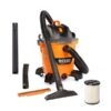 Aspiradora industrial de 12 galones, 5.0 HP de potencia máxima para uso en seco y húmedo -RIDGID
