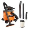 Aspiradora industrial de 16 galones, 6.5 HP de potencia máxima para uso en seco y húmedo -RIDGID