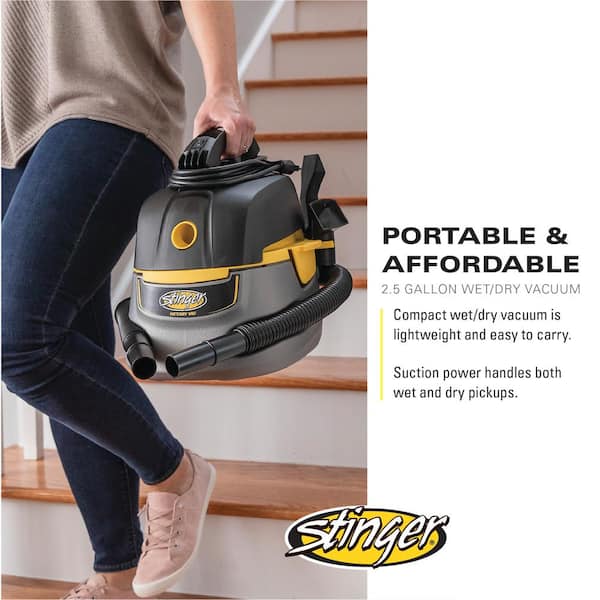 Aspiradora industrial de 2.5 galones, 1.75 HP de potencia máxima para uso en seco y húmedo -RIDGID - Imagen 6