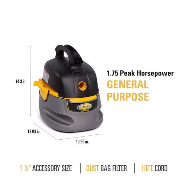 Aspiradora industrial de 2.5 galones, 1.75 HP de potencia máxima para uso en seco y húmedo -RIDGID - Imagen 5