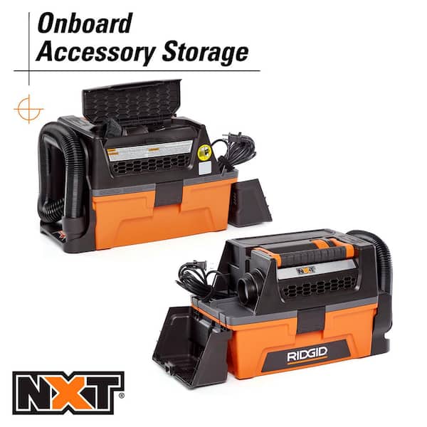 Aspiradora industrial de 3 galones, 5.0 HP de potencia máxima para uso en seco y húmedo -RIDGID - Imagen 4