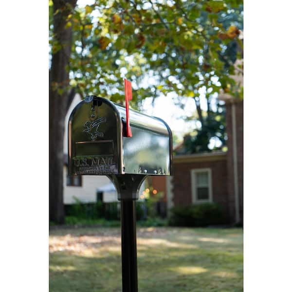 Buzón de correspondencia mediano, de acero galvanizado, con poste -Architectural Mailboxes - Imagen 3