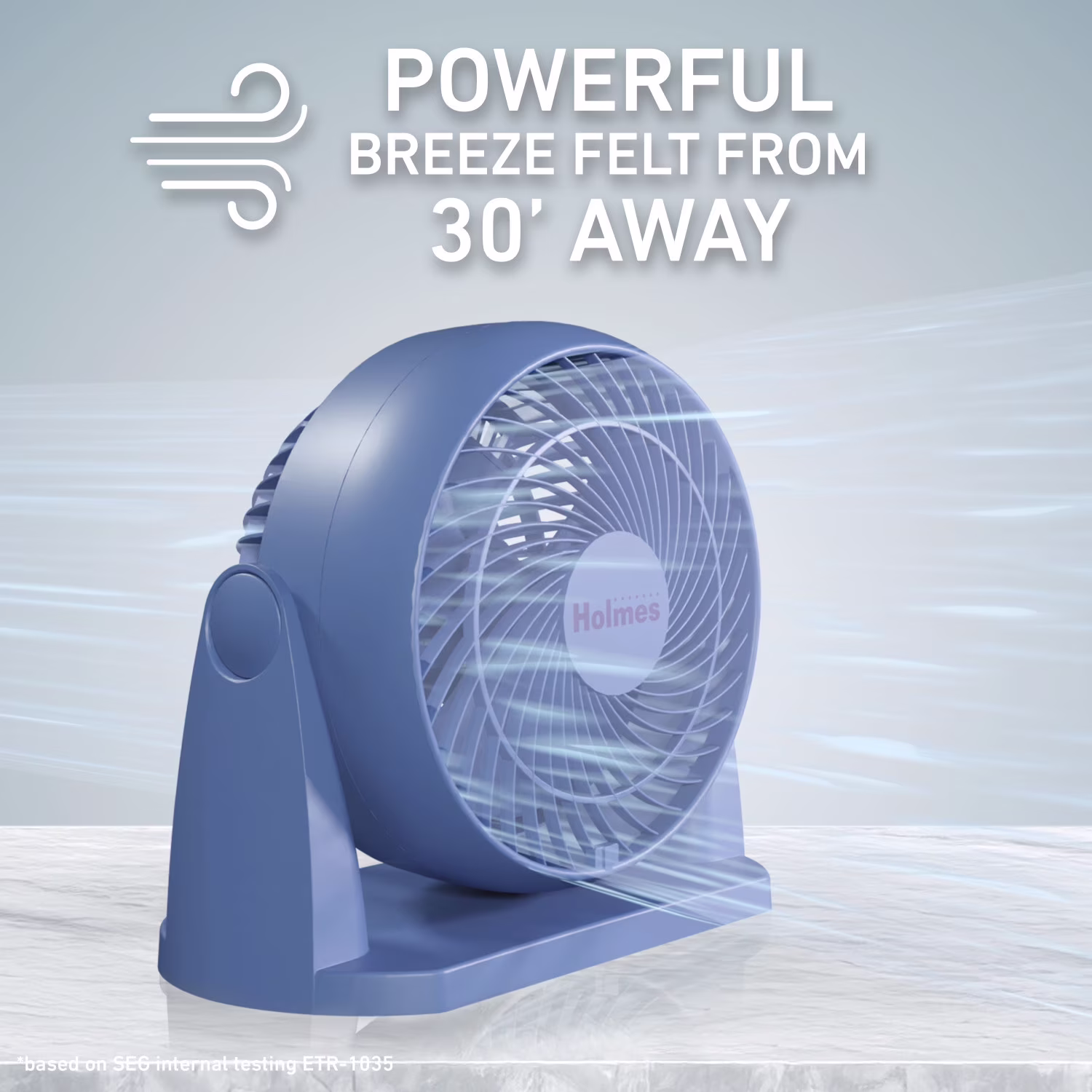 Ventilador de 8 pulgadas con 3 velocidades e inclinación ajustable de 90° -Holmes - Imagen 6