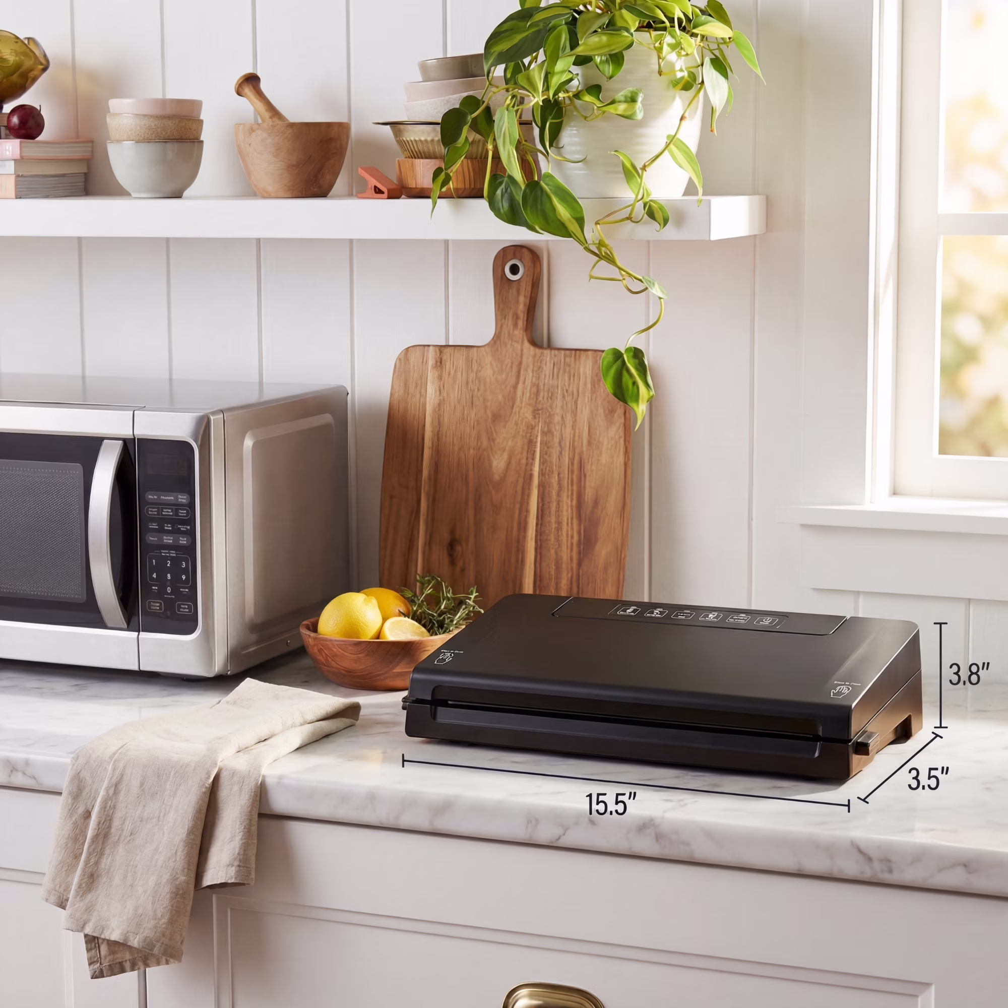 Selladora de alimentos multimodo con cortador de bolsas integrado -Mainstays - Imagen 12