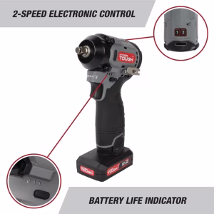 Alternative view of Llave de impacto de 12 V con batería de iones de litio de 4.0 Ah y cargador -Hyper Tough