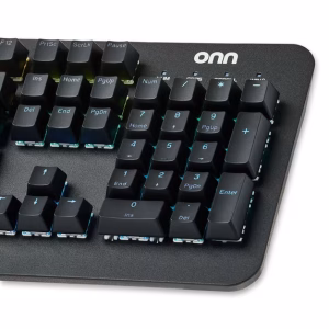 Alternative view of Teclado Mecánico Gamer con luces LED marca Onn