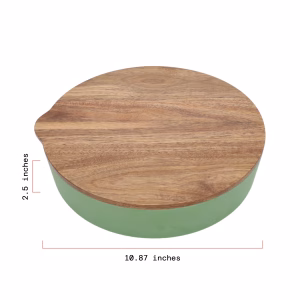 Alternative view of Juego de Tazones con tapa de madera - Beautiful