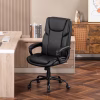 Silla de oficina ergonómica de respaldo alto de cuero -Mainstays