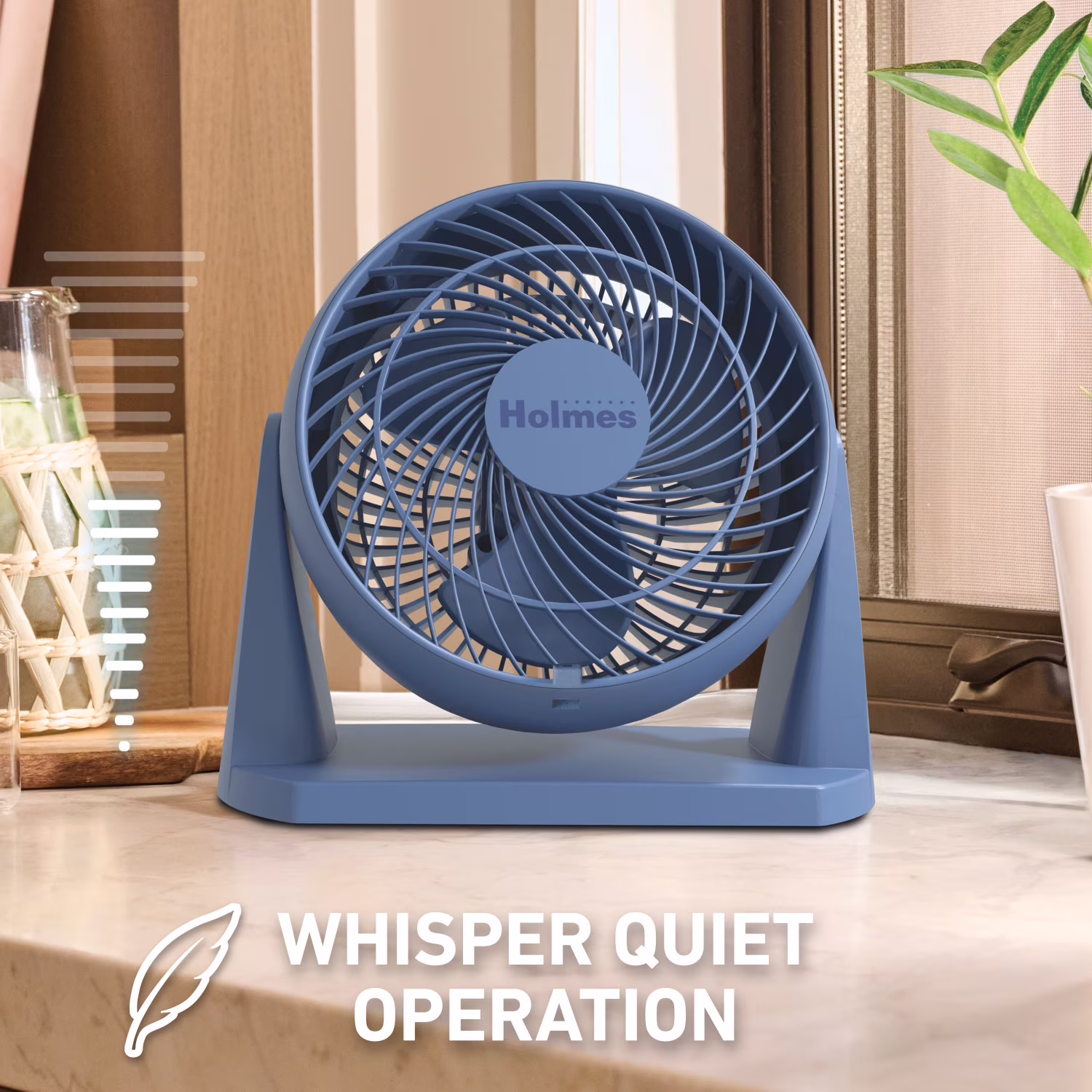 Ventilador de 8 pulgadas con 3 velocidades e inclinación ajustable de 90° -Holmes - Imagen 3