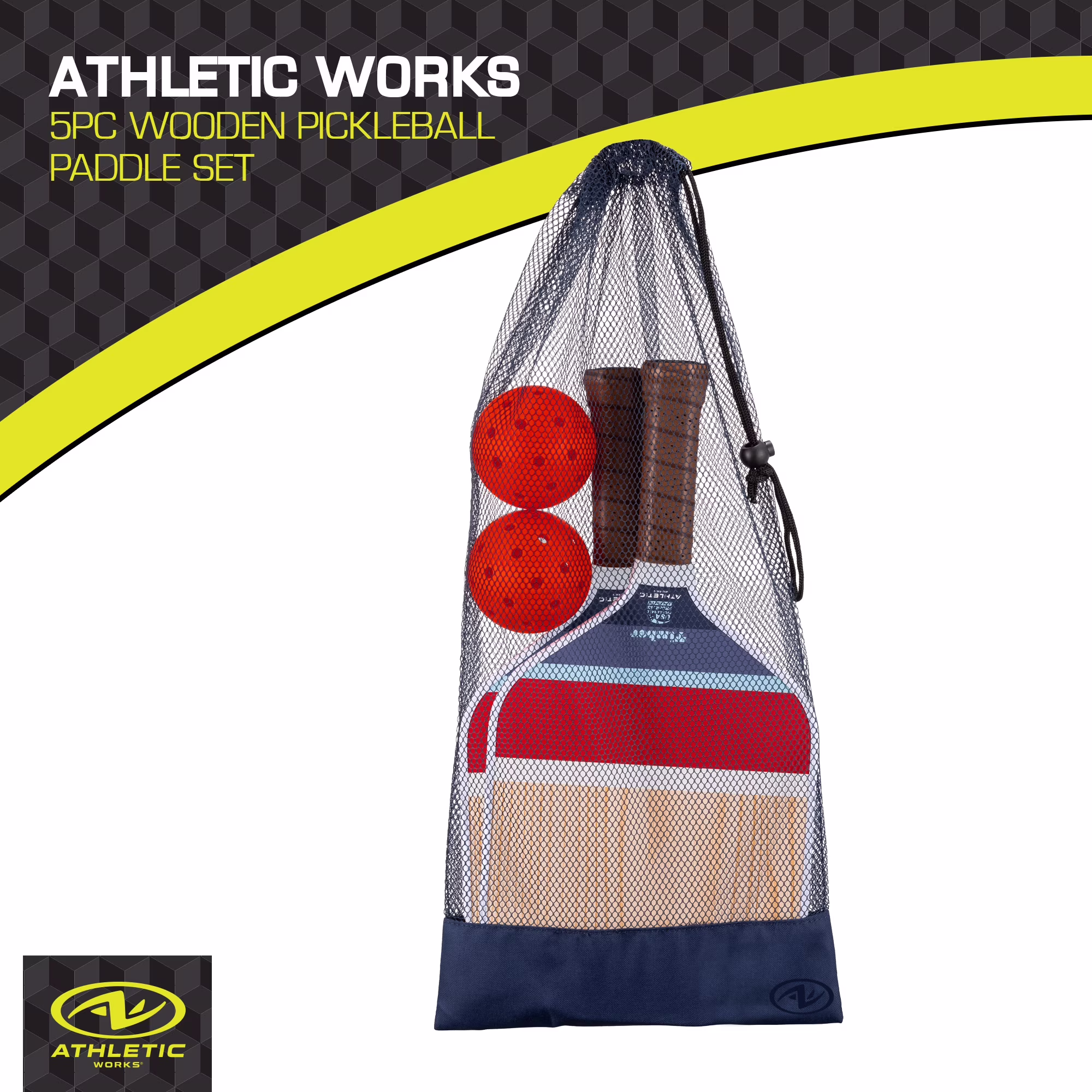 Set de Juego Pickleball de madera -Athletic Works - Imagen 3