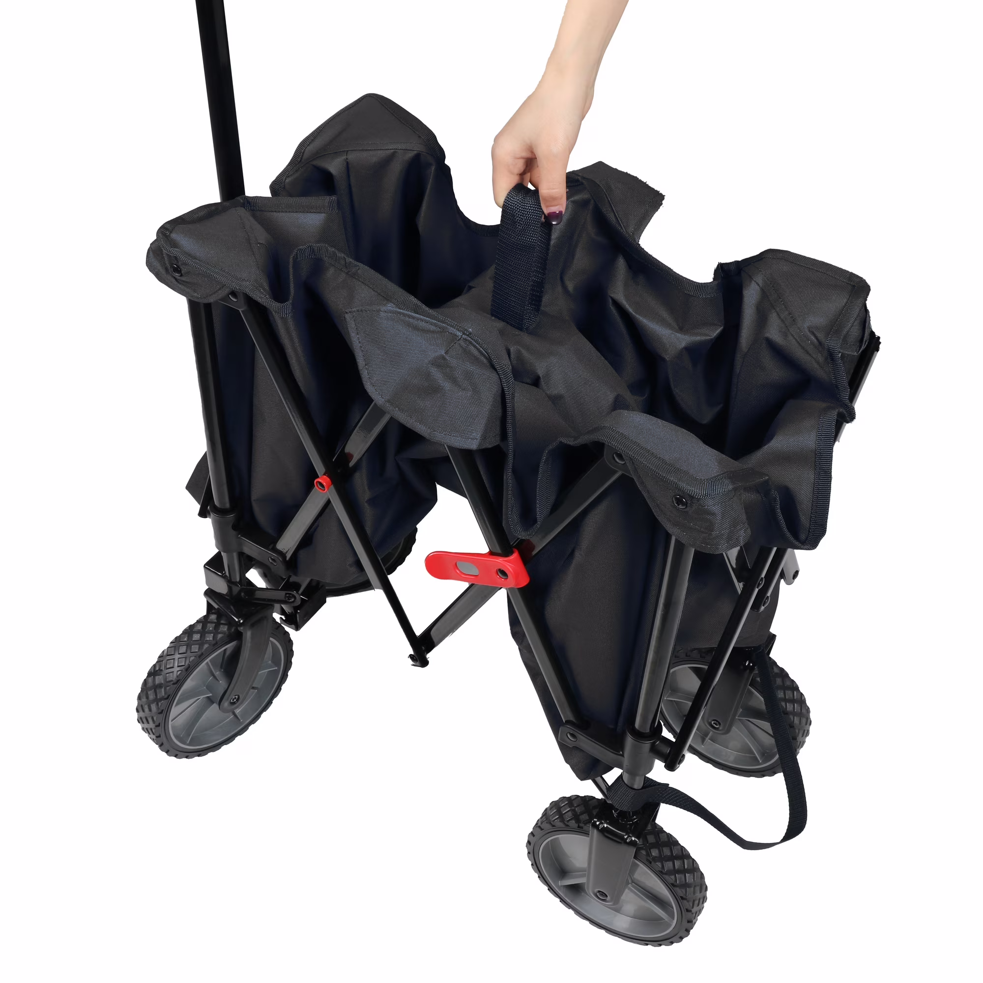 Carrito/Vagón de transporte multiusos, plegable color negro -Ozark Trail - Imagen 3