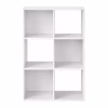 Mueble organizador de 6 cubos, color blanco -Mainstays