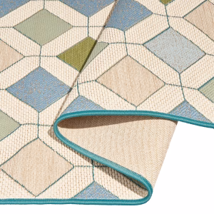 Alternative view of Tapete para exterior con diseño de azulejos de 84 x 60 pulgadas -Drew Barrymor