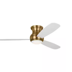 Ventilador de techo de 52 pulgadas, aspas blancas y LED integrado -Generation Lighting