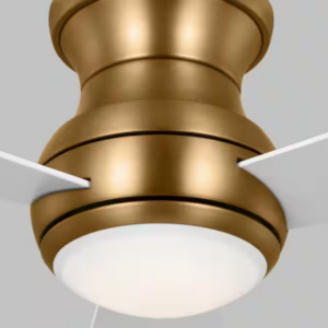 Alternative view of Ventilador de techo de 52 ​​pulgadas, aspas blancas y LED integrado -Generation Lighting