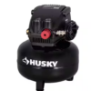 Compresor de aire de 3 galones y 120 PSI, con asa plegable y acoplamiento rápido -Husky