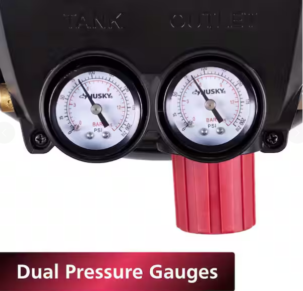 Compresor de aire de 3 galones y 120 PSI, con asa plegable y acoplamiento rápido -Husky - Imagen 6