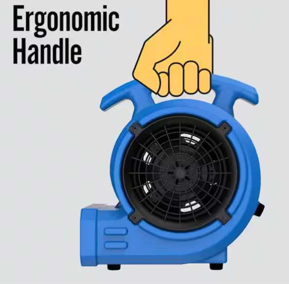 Soplador de 1/8 HP para secar alfombras y pisos - B-Air - Imagen 5