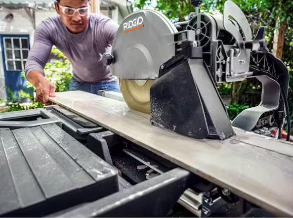 Sierra para loseta de 15 amperios y 10 pulgadas con soporte portátil - RIDGID - Imagen 5