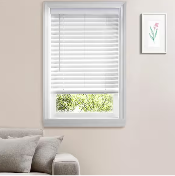 Persianas blancas inalámbricas de imitación madera - Home Decorators - Imagen 4
