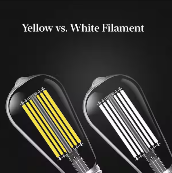 Paquete de 4 bombillas LED regulables de 60 Watt, vidrio transparente -Feit Electric - Imagen 2