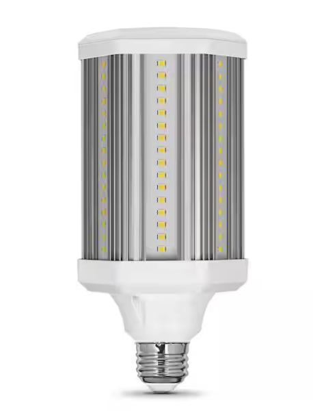 Bombilla LED de alta luminosidad, con base E26 (mediana) y adaptador E39 (mogul) -Feit Electric