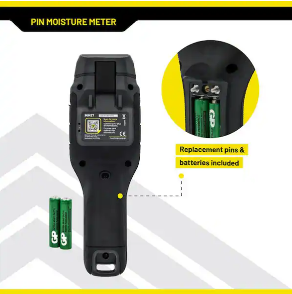 Medidor de humedad con pantalla retroiluminada para madera y paneles de yeso -General Tools - Imagen 3