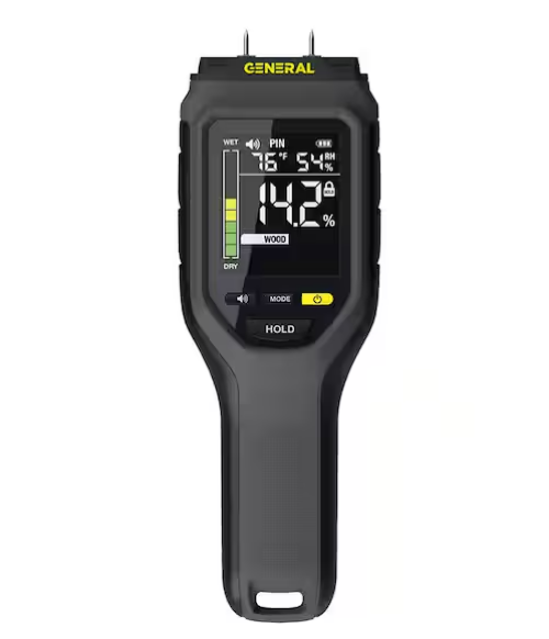 Medidor de humedad con pantalla retroiluminada para madera y paneles de yeso -General Tools - Imagen 5