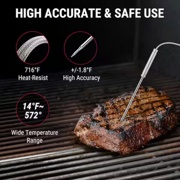 Termómetro inalámbrico para carne Bluetooth con sondas dobles -ThermoPro - Imagen 4