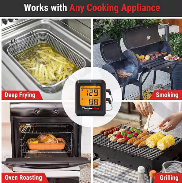 Termómetro inalámbrico para carne Bluetooth con sondas dobles -ThermoPro - Imagen 6