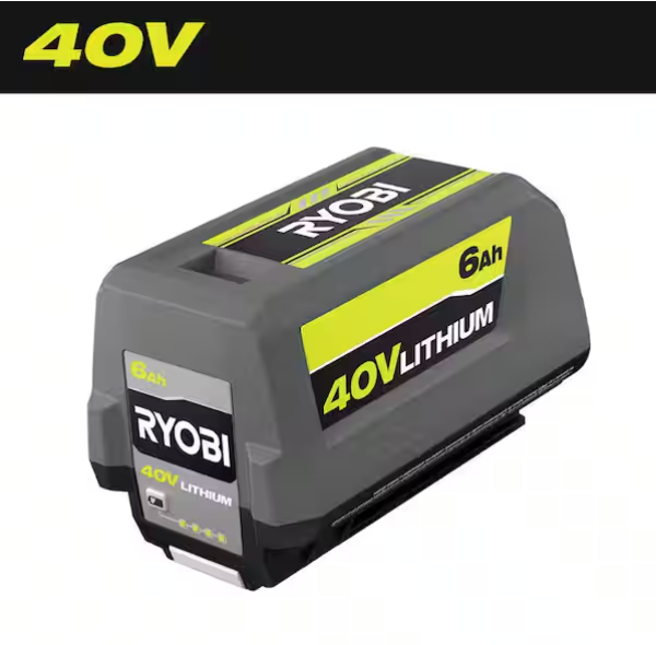 Batería de iones de litio de 40 V y 6,0 Ah de alta capacidad -RYOBI