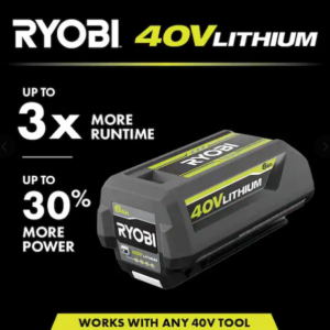Alternative view of Batería de iones de litio de 40 V y 6,0 Ah de alta capacidad -RYOBI