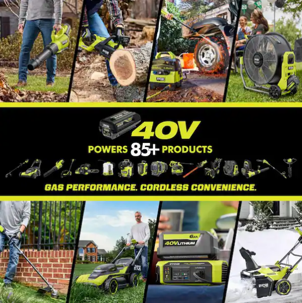 Batería de iones de litio de 40 V y 6,0 Ah de alta capacidad -RYOBI - Imagen 6