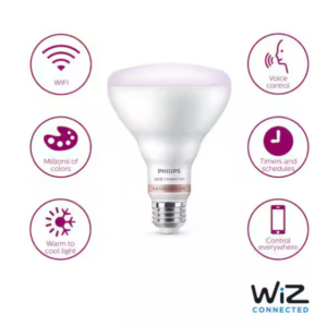Alternative view of Bombilla LED Smart de 65W con cambio de color, WiZ y Bluetooth -Philips