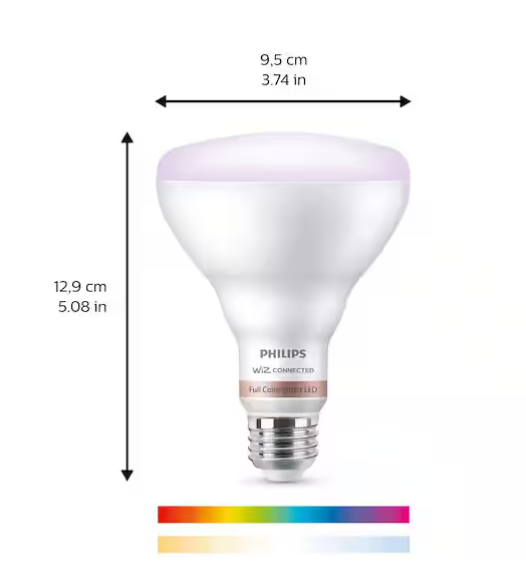 Bombilla LED Smart de 65W con cambio de color, WiZ y Bluetooth -Philips - Imagen 3