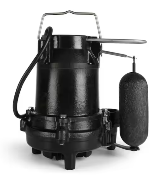 Bomba de sumidero de hierro fundido de 1/2 HP - Everbilt - Imagen 6