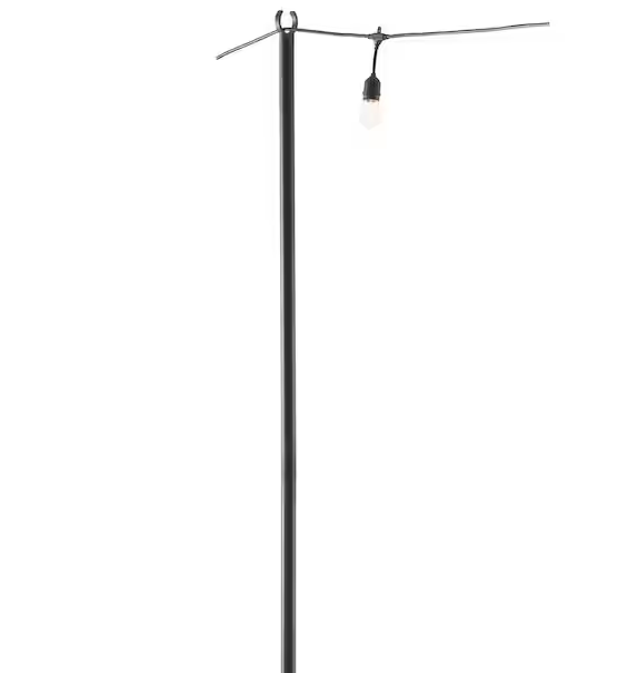 Soporte para guirnaldas de luces de 3 metros en color negro -Hampton Bay - Imagen 5