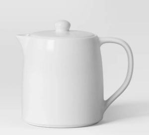 Tetera de porcelana blanca de 1,5 litros (50 oz) -Threshold