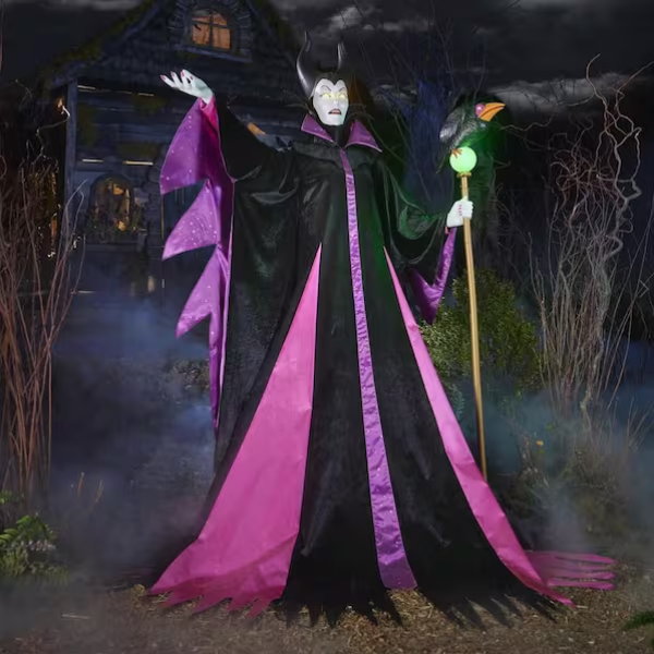 Animatronico animado de Maléfica con luz LED de 1,98 m -Disney