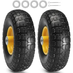 Par de llantas de repuesto PU Run-Flat de 10"  -VEVOR