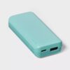 Batería externa recargable de 4000 mAh con puertos USB y USB-C  -Heyday