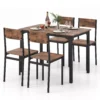 Juego de comedor de 5 piezas, estilo industrial -Costway