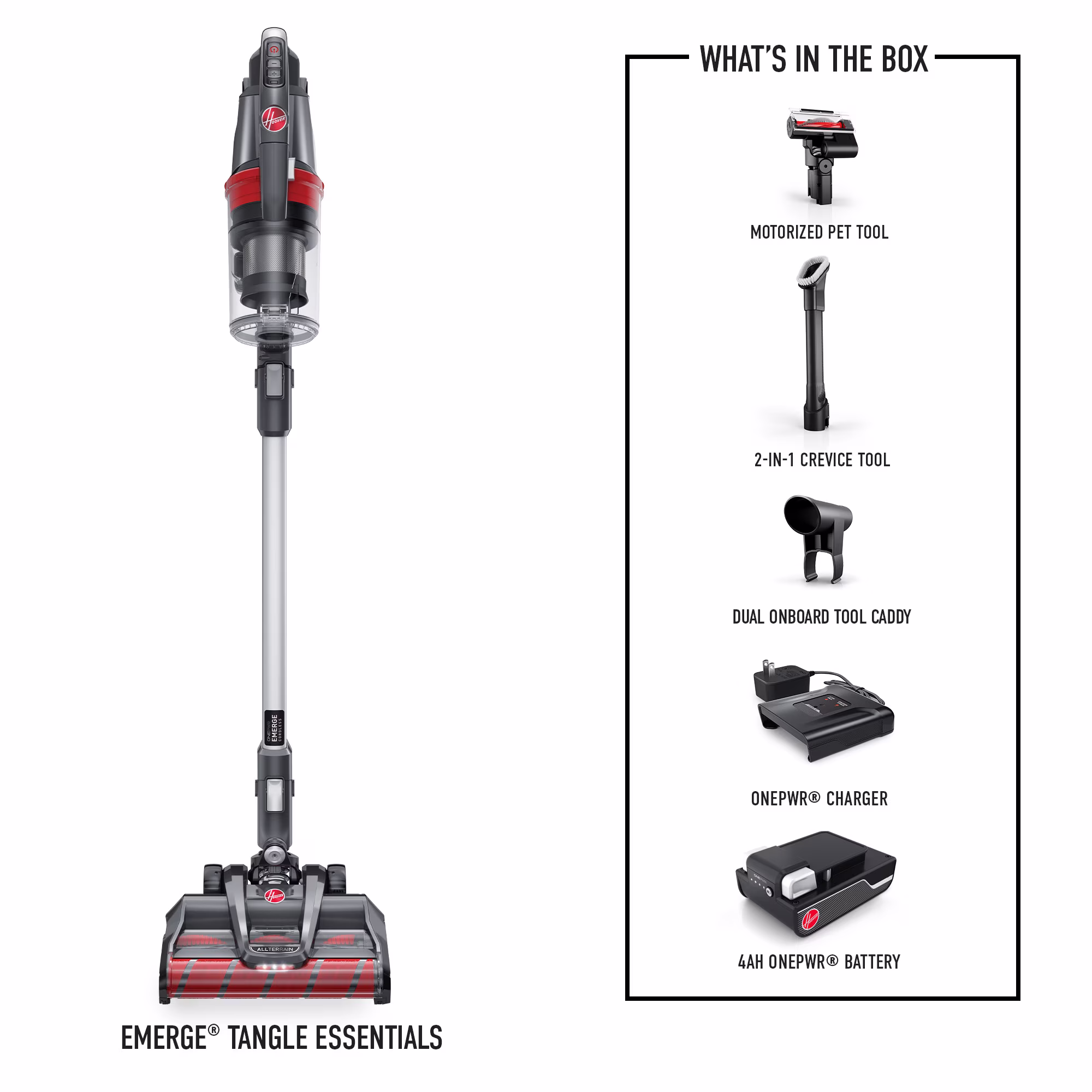 Aspiradora vertical inalámbrica, hasta 45 minutos de funcionamiento ONEPWR -Hoover - Imagen 7