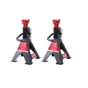 Tottres/soportes Jack Stand de acero con doble cierre de 2 toneladas, color negro -Hyper Tough